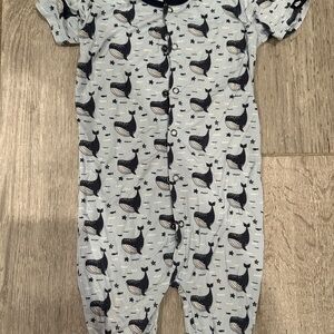Charming Blue whale Print Onsie